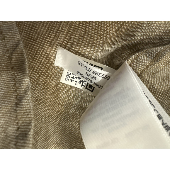 J. Crew 2025 Baird Mcnutt Irish Linen Button Down Shirt Brown BE559 Men's XS - Picture 9 of 11